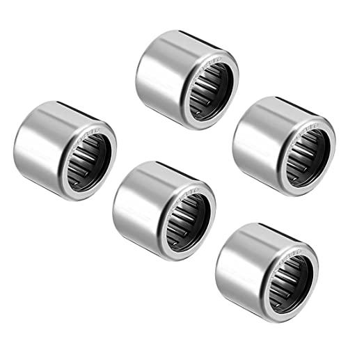 PATIKIL HK0810 8mm Foro Dia 12mm OD 10mm Larghezza Ago Rulli Cuscinetti, 5pz Trafileto Coppa Aperta Fine
