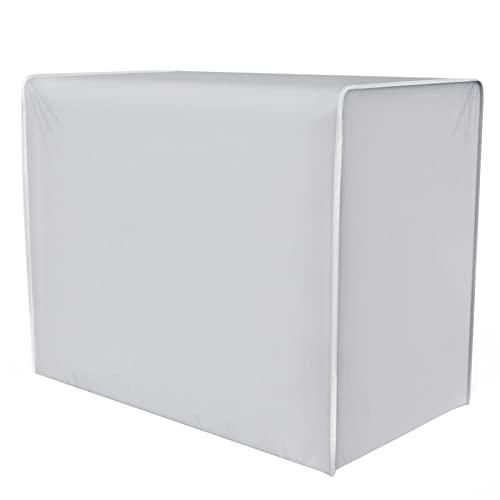 DirkFigge Copri Condizionatore da Esterno Universale Copertura Condizionatore Esterno Telo Esterno Anti-Neve Anti-Polvere Copri Climatizzatore Esterno Protettori Coperture (Argento, 100*41*80cm)