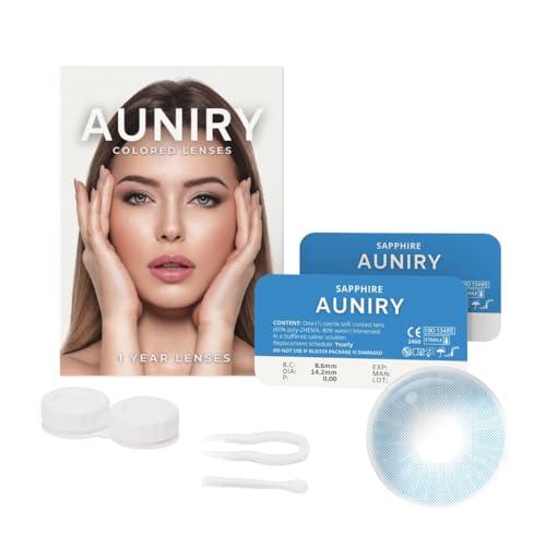 AUNIRY Lenti a Contatto Colorate Blu Naturali 