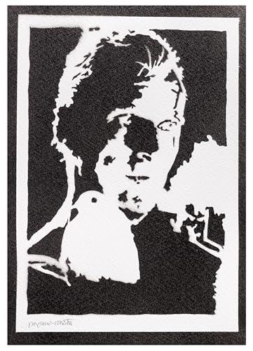 moreno-mata Autentici Graffiti Fatti a Mano Blade Run... Handmade Poster Film Replicante Roy Batty Quadro Moderno Soggiorno Decorazione Parete Regalo Uomo e Donna