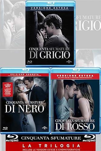 Cinquanta Sfumature - La Trilogia (Blu-ray) | Versioni Estese & Cinematografiche | 3 Film: Cinquanta Sfumature di Grigio, Cinquanta Sfumature di Nero, Cinquanta Sfumature di Rosso - Bluray singoli