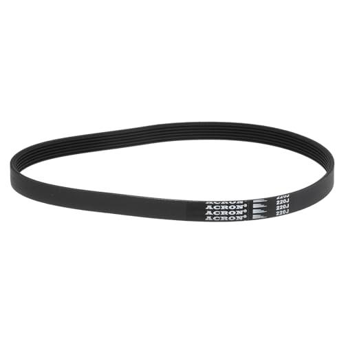 QUARKZMAN 220J6 Cinghia Poly-V in Gomma Nitrilica, 6 Coste Cintura a Coste PJ, 558mm Lunghezza x 14mm Larghezza x 3,5mm Spessore, Cinghia di Trasmissione Industriale