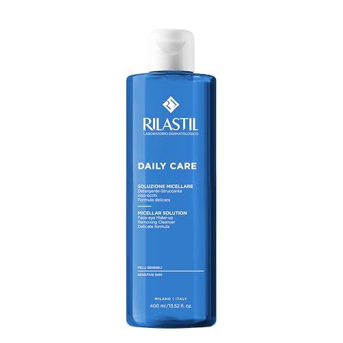 Rilastil Daily Care Soluzione Micellare Lenitiva, Detergente Struccante Viso Occhi senza Risciacquo per Pelli Sensibili e Reattive, Confezione da 400 ml