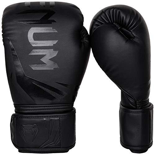 Venum Challenger 3.0, Guantoni da Boxe Unisex – Adulto, Black/Black, 12 Oz