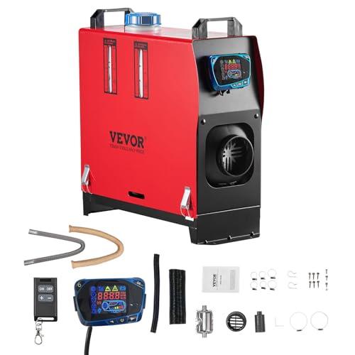 VEVOR Riscaldatore d'Aria di Parcheggio Diesel, 8 kW DC12-24 V, Riscaldamento Rapido con Telecomando e Interruttore LCD Blu, Silenzioso, Funzione di Preriscaldamento per Camper, Camion
