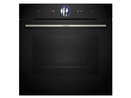 Bosch Hausgeräte HSG7361B1 Serie 8 Smarter Forno a vapore da incasso, 60 x 60 cm, serbatoio acqua da 1 l, anello di controllo digitale; TFT-Touch Display Plus; funzione vapore Plus; aria calda