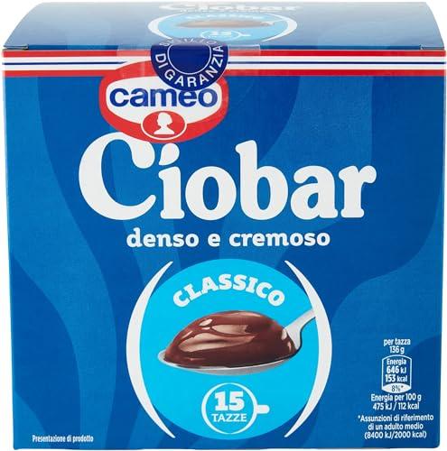 Cameo Ciobar Classico Cioccolata Calda, Preparato per Bevanda al Gusto Cioccolato Denso e Cremoso per 15 Tazze, Adatto alla Preparazione Vegana, Confezione da 15 Buste da 25 g, 375 g 