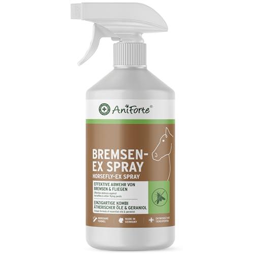 AniForte Horsefly-Ex Spray per Cavalli 1L - Spray tafano Efficace e duraturo Contro i tafani, Protezione immediata Contro zanzare, Mosche, parassiti, bloccante per tafani in Pratico flacone Spray