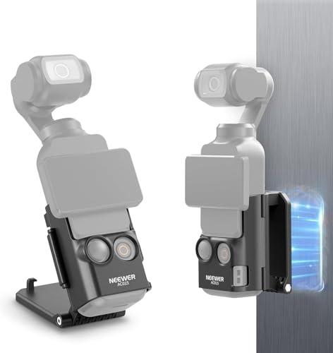 NEEWER BASICS Supporto Magnetico Compatibile con DJI Osmo Pocket 3, Supporto per Fotocamera Leggero Regolabile a 180°, Accessori Multifunzione Staffa Adattatore di Espansione per Pocket 3 Grip, AC015