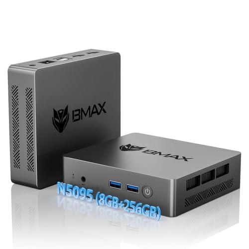 BMAX Mini PC, W-11 Pro, Ιntel 11th Gen Jasper Lake N5095 (Fino a 2,9 GHz), 8GB LPDDR4 RAM + 256GB M.2 SSD Mini Computer, supporto SATA/NVMe, WiFi 5, Bluetooth 5.0, Dual HDMI Display