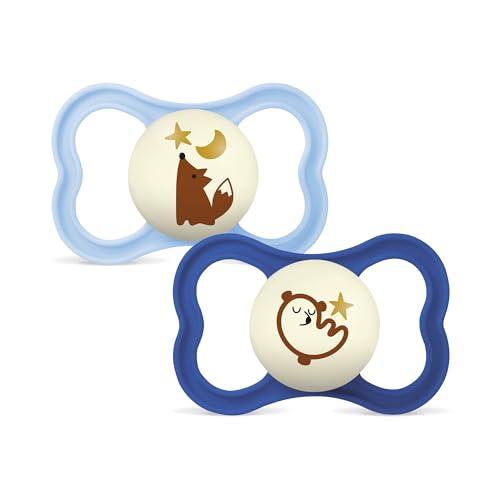 Mam S289 Supreme Night, 16+, Silicone, Colori Assortiti, 2 Pezzi