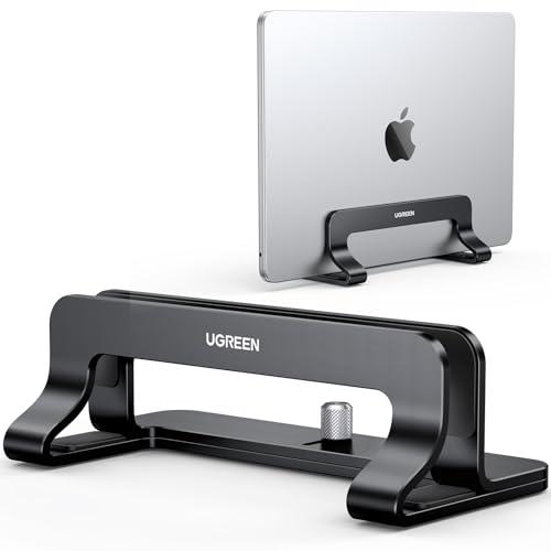 UGREEN Supporto Verticale per Laptop Regolabile, Stand per PC Portabile Salvaspazio Compatibile con MacBook, notebook, iPad Nero