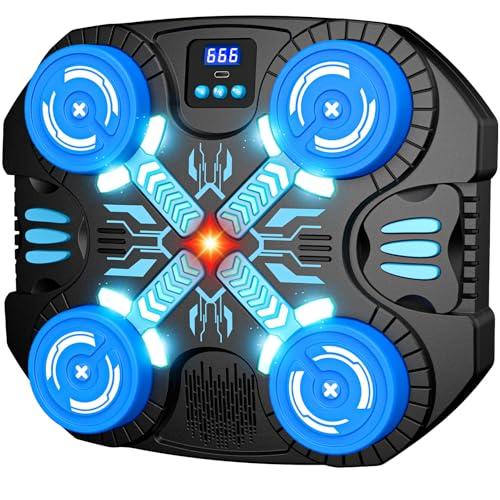Musical Boxing Machine per Bambini con Guantoni, Bluetooth - 3 Modalità di Gioco Interattive - Sacco da Boxe a Parete con Display LED - Giochi Bambini 3-12 Anni, Regalo Natale per Ragazzi