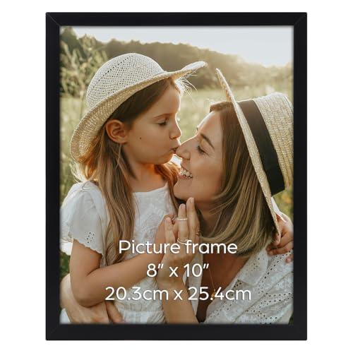 Ditwis Cornice 20x25, Cornice Nera adatta per 25x20 cm Foto e Immagini, per Pareti e Tavoli, Portafoto per Soggiorno, Camera da Letto e Ufficio