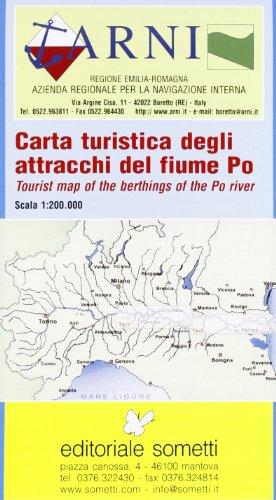 Carta turistica degli attracchi del fiume Po
