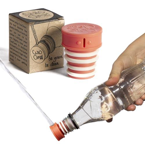 CuloClean Bidet Portatile da Viaggio. Bide Portatile Compatibile con Qualsiasi Bottiglia di Plastica. Ecofriendly, L'igiene intima, Camper, Universale (1pcs Corallo)