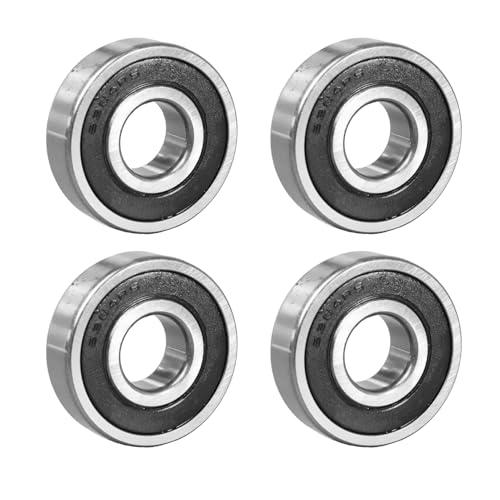 ​Flewdart 4pz 6304 2RS cuscinetti a sfere 20x52x15mm, 6304-2RS 6304RS schermati in acciaio al carbonio per macchine e utensili​​ (6304-2RS 4pcs)