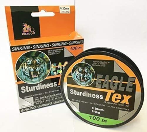 Soytich Fluorocarburo Lenza Monofilamento Corda in Varie Forza - 0,12mm