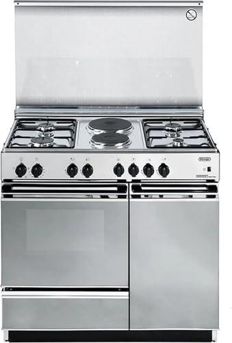 SEX8542NEDM - Cucina a gas con forno, 86x50 cm, colore Inox, Classe energetica A