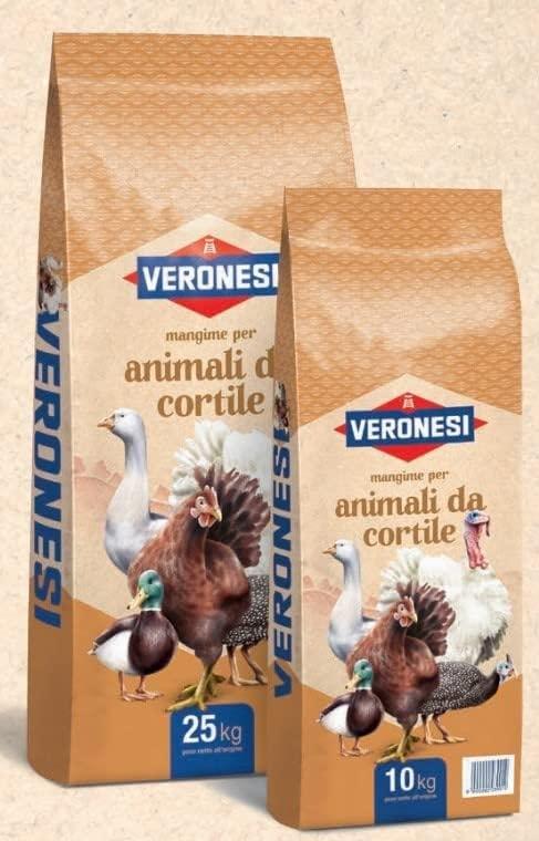 Mangime per Uccelli Acquatici VERONESI 109 10Kg, Anatre, Cigni, Germani. Governo Completo di Secondo Periodo, in Pellets