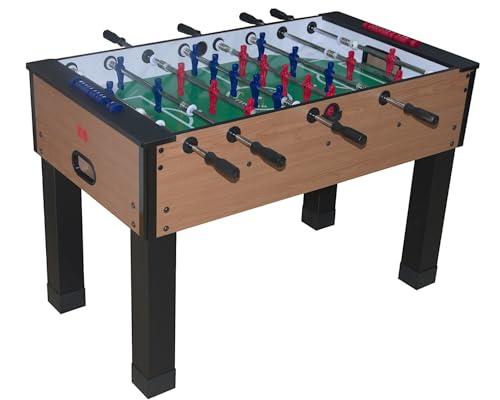 Calcio Balilla Olimpico con Aste Telescopiche - Dimensioni Regolamentari, Struttura Robusta, Campo in Resina Polimerica, Completo di Accessori