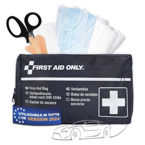 First Aid Only Borsa Pronto Soccorso First Aid Only per Auto, Autoveicoli Din 13164, Blu, P-10019-430 Gr