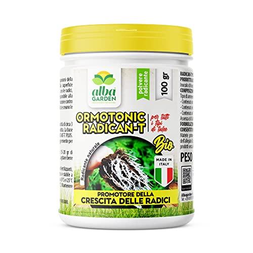 Albagarden Ormotonic Radicant - Radicante Per Talee E Piante x 100 gr - Incrementa La Crescita Di Radici, Micorrize In Polvere Universale per Legnose