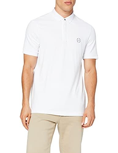 Armani Exchange S Logo Everyday Polo, Uomo, Bianco, M