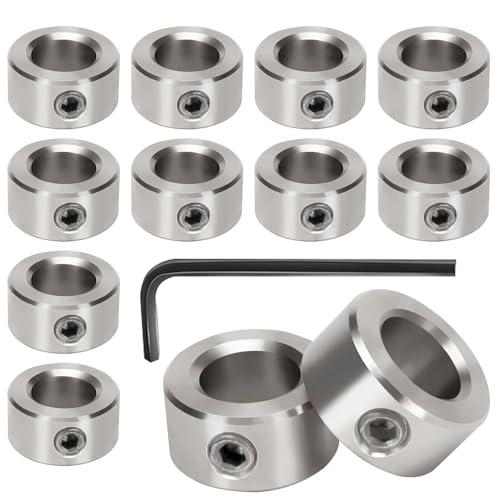 Collare per Albero 12mm Collare di Bloccaggio Albero 12pcs Vite di Piombo Anello di Bloccaggio T12 per Stampanti 3D CNC(12mm)