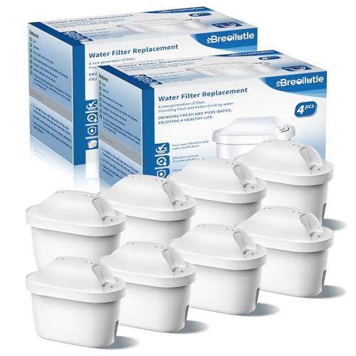 BREOILUTLE Filtri, Sostituzione per Brita Maxtra+ Plus, Maxtra Pro All-in-1 Filtro, Filtro per Bollitore Compatibile Con Brita Mavea Filtri per acqua, Riducono Cloro, odori (8, Classic)