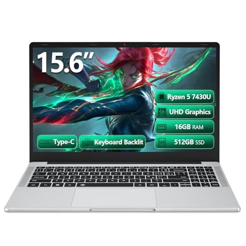 PC Portatile Ryzen 5 7430U(6 core/12 thread), 16GB RAM 512GB SSD, Win 11 Laptop 15.6