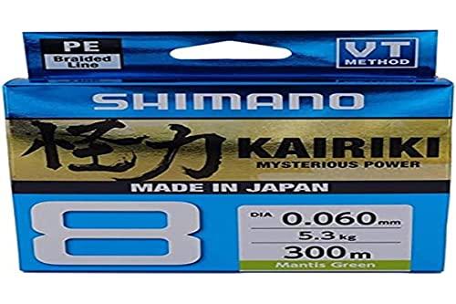 Line Kairiki 8 300m 0.19mm 12.0kg M Green