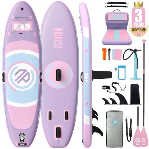 Niphean Tavola SUP Gonfiabile Adulti, SUP Gonfiabile da 305 cm con ala Balanced per Principianti E Accessori Resistenti, Stand up Paddle Gonfiabile per Adulti, Paddle Board Multifunzione per Yoga