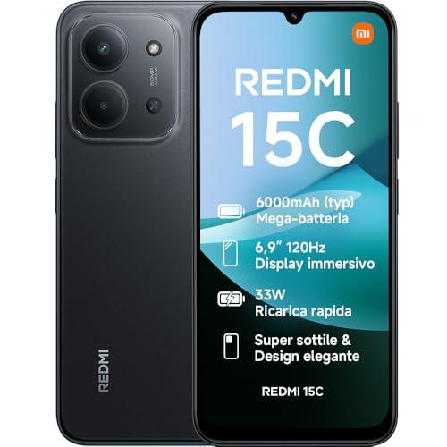 XIAOMI Redmi 15C, Garanzia 2 anni, Smartphone 4+256GB, Display 6,9