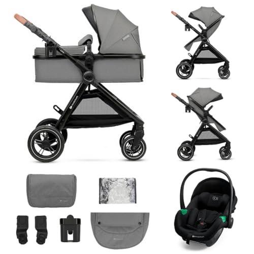 Kinderkraft ESME PRO - Passeggino combinato 3 in 1, colore: Grigio