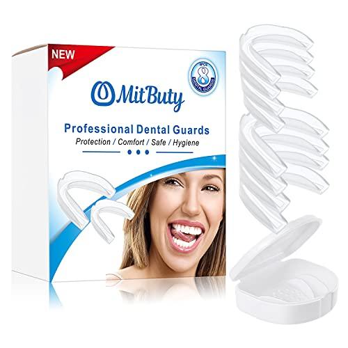 MitButy Bite Dentale Notturno Apparecchio dei Denti (Confezione da 8) - Anti-Bruxismo - Protegge i Denti Dall'Abrasioni Notturne e Dallo Serrare i Denti - Splint per i Denti per Adulti e Bambini