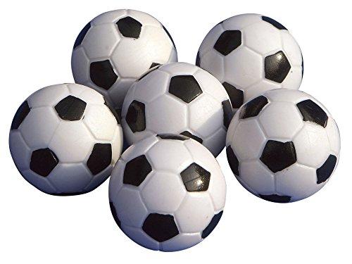 Gamesson - Set di palloni da Calcio, 6 Pezzi, 32 mm, Nero/Bianco