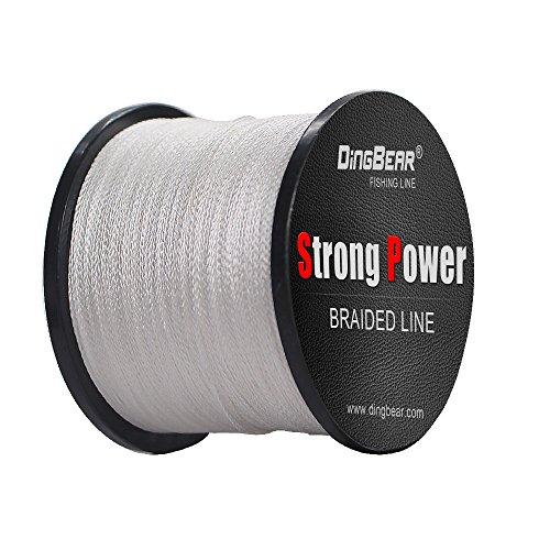 Dingbear 109Yd / 100m 135LB / 0.60mm Bianco Super Strong Pull Generico Intrecciato Linea di Pesca Linea Aquilone Tessuto Cavo di Rete Cast Linea Super Pesca Resistente