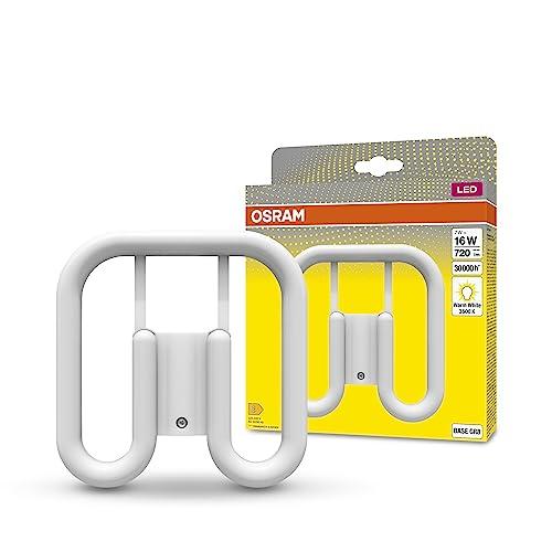 OSRAM DULUX LED SQ16 EM, GR8, 7W, 720lm, 3500K, colore della luce bianco caldo, sostituzione LED per lampade fluorescenti compatte con attacco GR8 a 2 pin, durata lunga, luce immediata