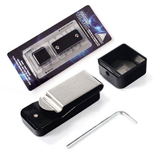 CUESOUL Biliardo Snooker Pool Cue Magnetico Chalk Holder con Clip da Cintura (Nero)