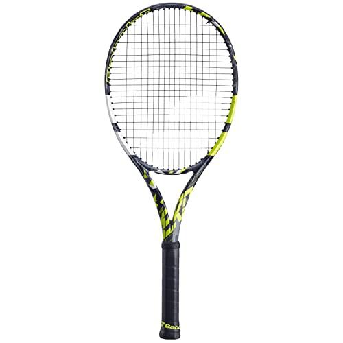 Babolat Pure Aero - Racchetta da tennis con budello bianco Babolat Syn da 16 g a tensione media (presa 4 3/8