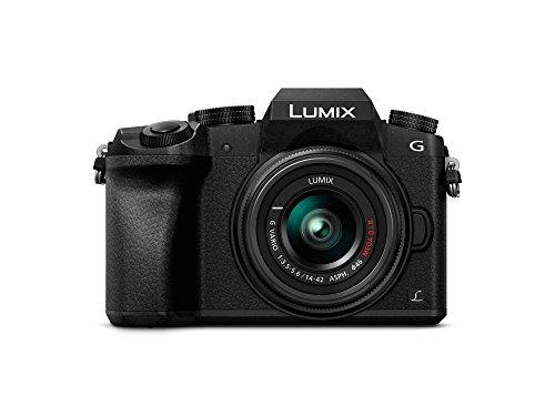 Panasonic LUMIX DMC-G7K Fotocamera Mirrorless Digitale con Obiettivo Standard Zoom LUMIX G VARIO 14-42 mm H-FS1442A, Foto e Video 4K, Wi-Fi, Nero