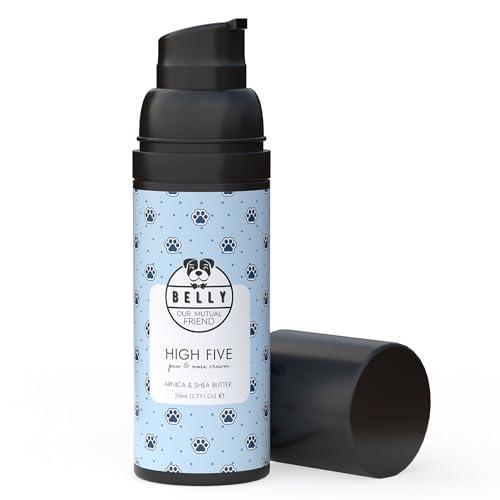 Belly Crema Polpastrelli Cane Idratante con Burro di Karitè e Olio di Mandorle - Formula Naturale 2in1 - Balsamo Naso Cane Contro Secchezza e Screpolature - Balsamo Zampe Cane Ripara e Protegge, 50ml