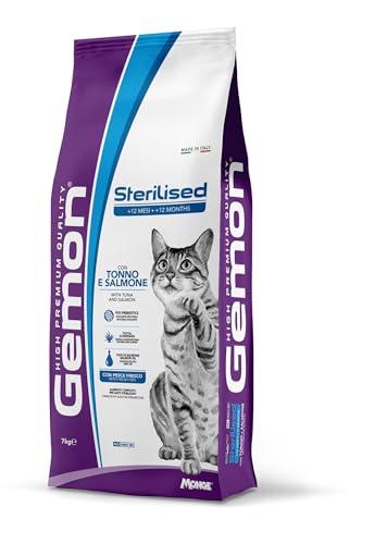 Gemon Crocchette gatti Sterilised Tonno e Salmone 7Kg