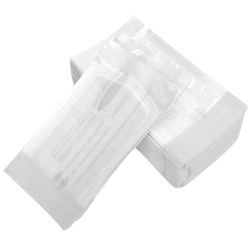 MIRKUZI Buste mediche di sterilizzazione 110 Sacchetti sterili in PVC,Sacchetti autosigillanti per la pulizia(57 x 130 mm)