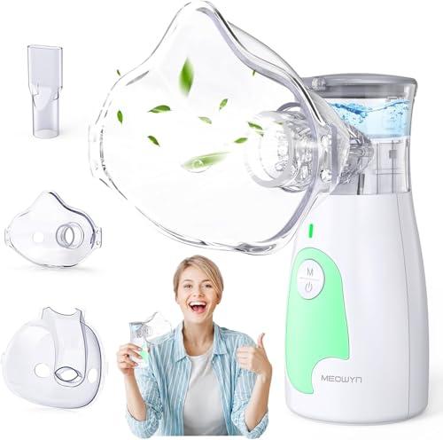 Aerosol Portatile Sienzioso Meowyn, Macchina Aerosol per Adulti e Bambini, Aerosol Ricaricabile con Velocità di Atomizzazione Regolabili, Aerosol Ultrasuoni per Uso Domestico e In Viaggio