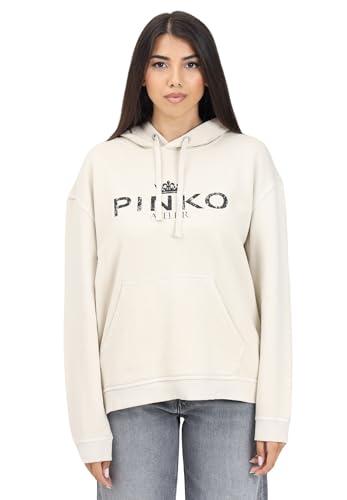 Pinko Felpa Bassani con Cappuccio Beige da Donna M