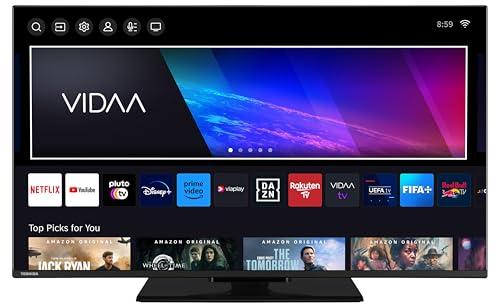 Toshiba QLED TV 40 pollici Smart TV VIDAA 40QV3F63DAZ TV Full HD, HDR TV con sintonizzatore triplo integrato, nero