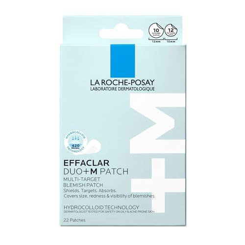 La Roche-Posay Effaclar Duo+M Patch Anti-Imperfezioni, Per Pelle a Tendenza Acneica, Imperfezioni Attenuate in 3 ore, Macchie Post-Acneiche Meno Visibili, 22 Pezzi