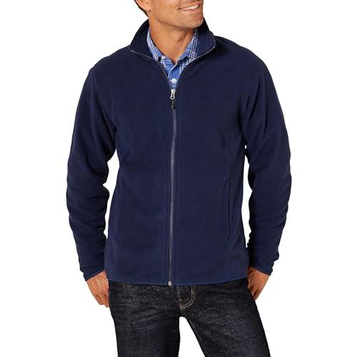Amazon Essentials Giacca in Pile con Cerniera Intera (Disponibile in Taglie Big And Tall) Uomo, Blu Marino, M